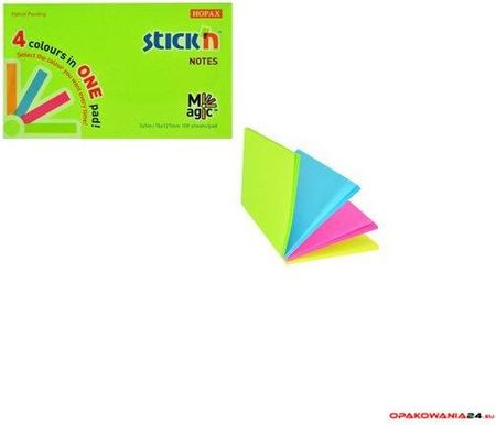 Bloczek Stick"N Magic Pad 76X127Mm Neon Mix Kolorów 21573