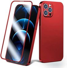 Joyroom 360 Full Case etui pokrowiec do iPhone 13 Pro obudowa na tył i przód + szkło hartowane czerwony (JR-BP935 red)