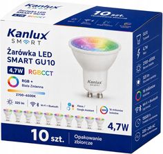 Zdjęcie KANLUX S GU10 4,7W RGBCCT LAMPA LED SMART 33643 - Wrocław