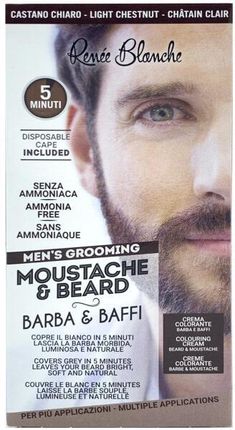 Renee Blanche Farba do brody i wąsów Moustache & Beard Coloring black
