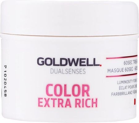 Goldwell Nabłyszczająca maska do włosów farbowanych DualSenses Color Extra Rich 60sec Treatment 50ml