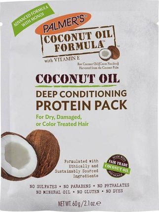 Palmer`s Coconut Oil Formula Deep Conditioner Protein Pack kuracja proteinowa do włosów z olejkiem kokosowym 60g