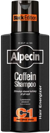 Alpecin Coffein Shampoo C1 Black Edition Szampon Kofeinowy Dla Mężczyzn Stymulujący Wzrost Włosów 250 ml