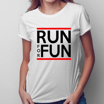Run For Fun - damska koszulka na prezent
