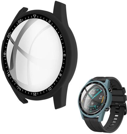 Etui obudowa 2w1 ze szkłem do Huawei Watch GT 2 46 (Czarne)