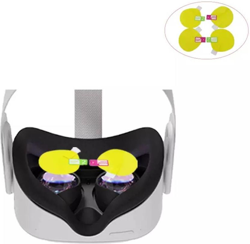 2 komplety folii ochronnej osłony soczewek do Oculus Quest 1/2 - zdjęcie 1 2 komplety folii ochronnej osłony soczewek do Oculus Quest 1/2