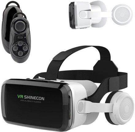 Okulary VR 3D do wirtualnej rzeczywistości gogle - Shinecon G04BS + słuchawki BT+ Pilot