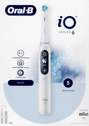 Szczoteczka elektryczna Oral-B iO Series 6 White Alabaster