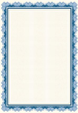 Galeria Papieru Dyplom A4 Falbala Niebieska 170G 25 Ark