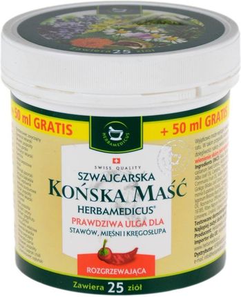 Herbamedicus - Maść Końska ROZGRZEWAJĄCA 250 ml