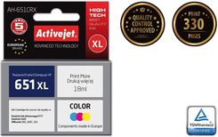 Zdjęcie Activejet AH-651CRX Tusz do HP 651 C2P11AE kolor - Nowogrodziec