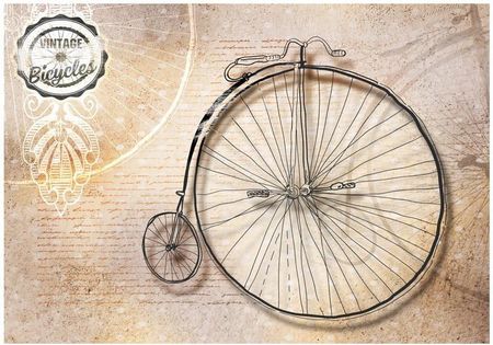 Deconest Fototapeta Vintage Bicycles Sepia 150x105