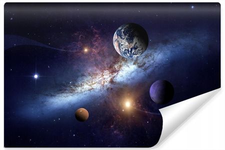 Muralo Fototapeta Optyczna Kosmos Planety Dekor 405x270