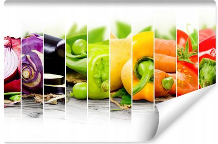 Muralo Fototapeta Do Kuchni Kolorowe Warzywa 3D 270x180