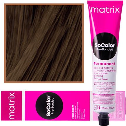 Matrix So Color PreBond Trwała farba fryzjerska 90 ml cała paleta 5NW Naturalny Ciepły Jasny Brąz