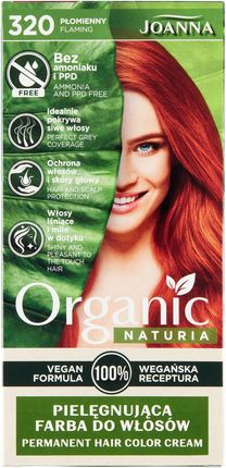 Joanna Naturia Organic Vegan Farba do włosów 320 Płomienny