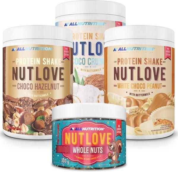 Odżywka białkowa Allnutrition 3X Nutlove Protein Shake 630g + Wholenuts 300g Ceny i opinie