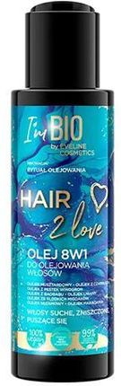 Eveline Hair 2 Love Olej 8 W 1 Do Olejowania Włosów 110 ml