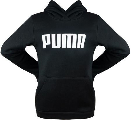 Bluza z kapturem dziewczęca Puma Core czarna 84758703