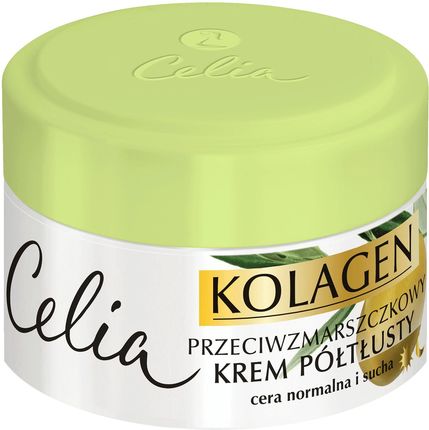 Krem Celia Kolagen przeciwzmarszczkowy półtłusty z oliwką na dzień i noc 50ml
