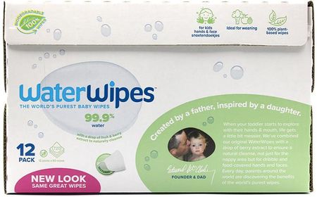 WaterWipes BIO Soapberry 12x60 szt. Chusteczki nawilżane z dodatkiem orzechów mydlanych