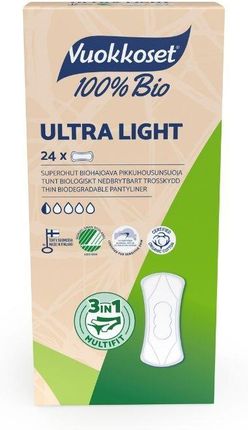 Vuokkoset, BIO, Wkładki higieniczne Ultra Light, 24 szt