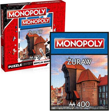 Winning Moves Puzzle 1000El. Monopoly Square Gdynia Klif Orłowo