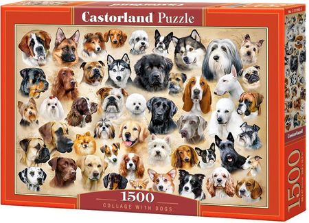 Castorland Puzzle 1500El. Collage With Dogs