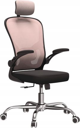 Topeshop Fotel Obrotowy Krzesło Biurowe Dory Różowy