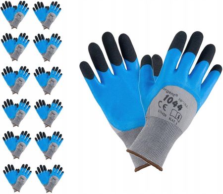 Rękawiczki Rękawice Robocze Lateksowe X 12 Par