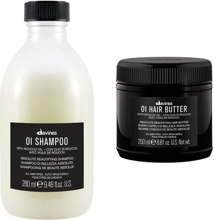 Davines Zestaw Essential Haircare OI masło + szampon