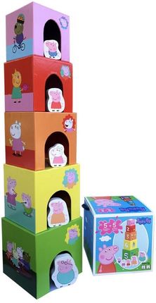 Barbo Toys Wieża Kartonowa Piramida 5 Klocków