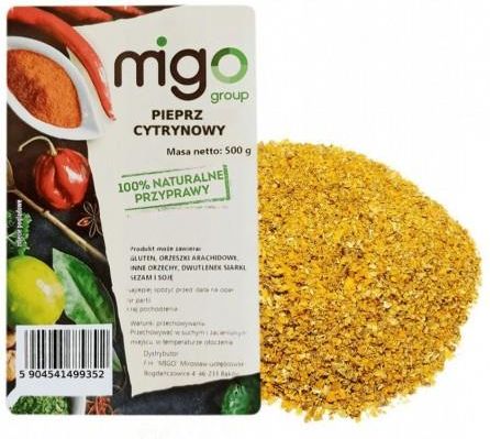 Migogroup Pieprz Cytrynowy Mielony Aromatyczny 500g