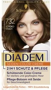 Diadem Hair care Coloration 732 Czekoladowy brąz poziom 3 Krem w kolorze jedwabiu 170 ml