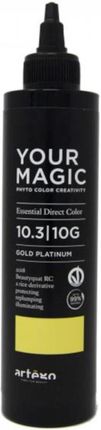 Artego Your Magic 10.3 Żel Koloryzujący Tonujący Złoty Platynowy Blond Do Włosów 200 ml