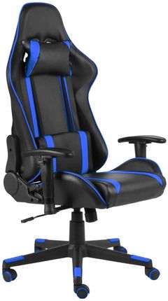 VidaXL Obrotowy fotel gamingowy, niebieski, PVC 20479