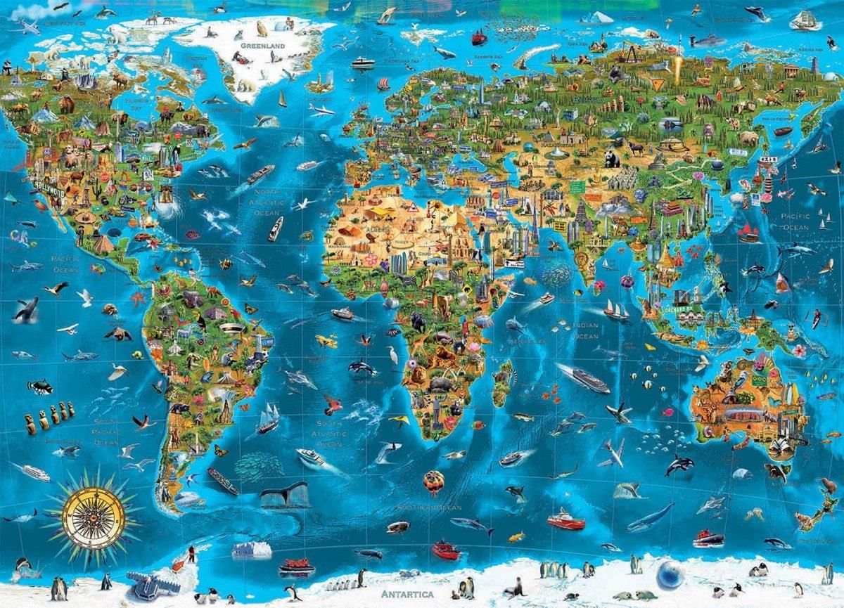 Educa Puzzle 12000El.Cuda Świata - zdjęcie 2 Educa Puzzle 12000El.Cuda Świata