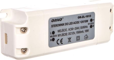 Orno Zasilacz LED 12V DC 18W 1,5A IP20 (OR-ZL-1613)