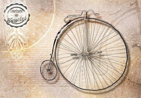 Deconest Fototapeta Vintage Bicycles Sepia 350x245