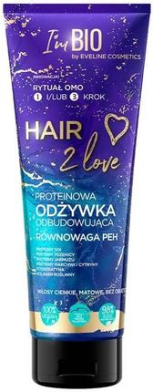 Eveline Cosmetics HAIR 2 LOVE Proteinowa odżywka odbudowująca 250 ml