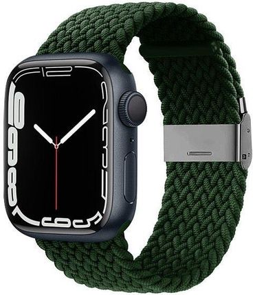 Crong Wave Band Pleciony pasek do Apple Watch 42/44/45mm zielony (CRG44WAVGRN)