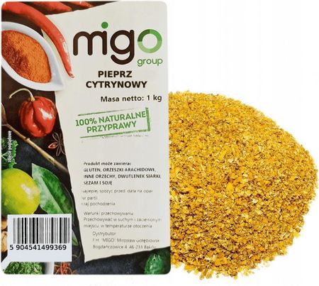 Migogroup Pieprz cytrynowy mielony przyprawa 1kg