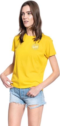 Lee T-Shirt Damski Ss Global Tee Lemon Zest L44Bepmm