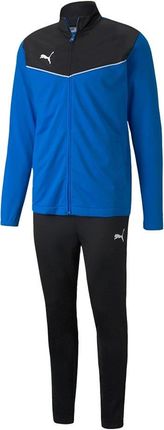 Dres męski Puma individualRISE Tracksuit niebiesko-czarny 657534 06