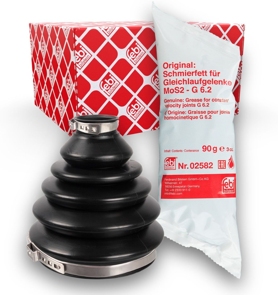 Cuscinetto Gomma Marmitta Febi Bilstein 170929 - Per BMW E Mini | Ricambio Originale EPDM