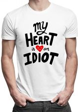 Koszulkowy My Heart Is An Idiot - Męska Koszulka Z Nadrukiem