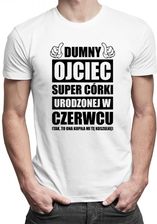 Koszulkowy Dumny Ojciec Super Córki Urodzonej W Czerwcu - Męska Koszulka Z Nadrukiem - zdjęcie 1
