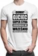 Dumny ojciec super syna urodzonego we Wrześniu - męska koszulka z nadrukiem