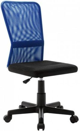 Krzesło Biurowe Czarno-Niebieskie 44X52X100 Cm Z Siatką