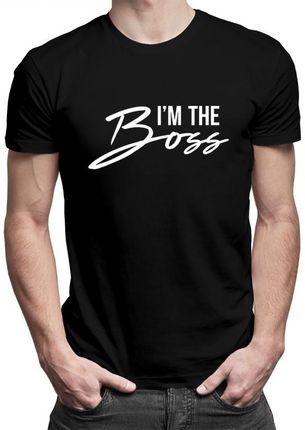 Koszulkowy I'M The Boss - Męska Koszulka Z Nadrukiem